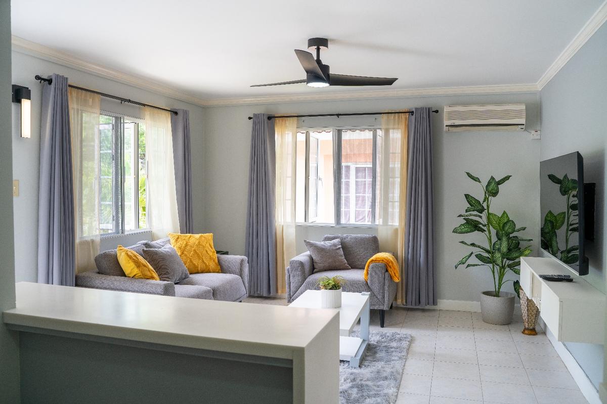 Living Room — TV & Ceiling Fan